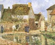 Camille Pissarro Duck pond USA oil painting artist